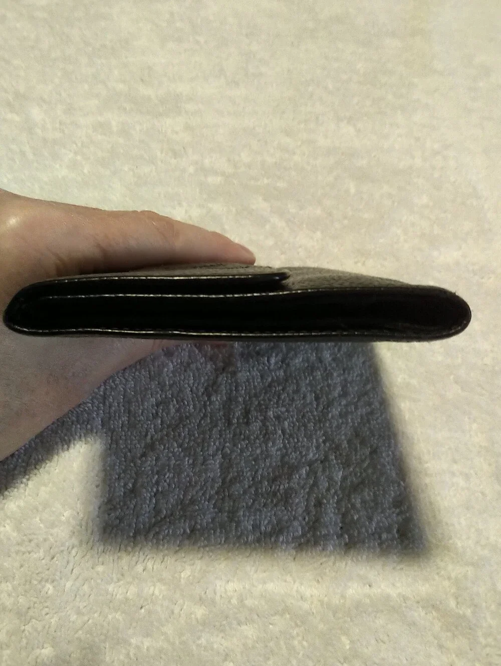 Authentic CHANEL Vintage Black Caviar Leather Wallet